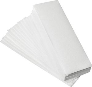 Enthaarungsstreifen aus strapazierfähigem Vlies, weiß, 100 Stück, 20x7 cm