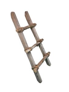 Holz Leiter - 60x30 cm - Deko Leiter spitz zulaufend