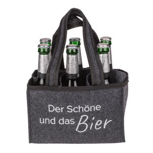 Zeller Present Flaschenkorb, (1 tlg.), Filz, für 6 Flaschen online  bestellen