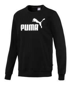Puma ESS Logo Crew Sweatsirt Herren rundhals Pullover, Größe:XL, Farbe:Schwarz