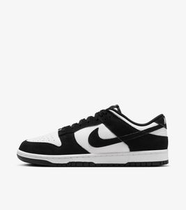 Nike Dunk Low Retro "Suede Panda Black White" Schwarz/Weiß, Größe: 42