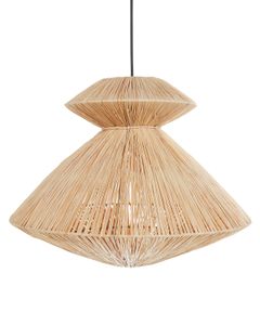 BELIANI Hängelampe Naturfarben aus Stroh Boho Stil Modern Hängeleuchte für Esstisch Esszimmer Wohnzimmer Schlafzimmer