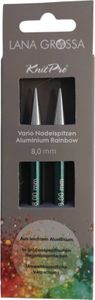 Lana Grossa Knit Pro Nadelspitzen VARIO LANG Aluminium Rainbow, Durchmesser:8.0 mm