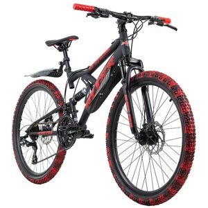 Mountainbike Fully 24'' Bliss schwarz-rot RH 38 cm KS Cycling Mountainbike Fully 24'' Bliss schwarz-rot RH 38 cm KS Cycling