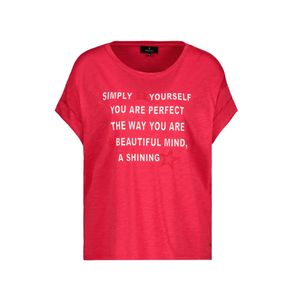 Monari Damen T-Shirt mit Stickerei rot 44