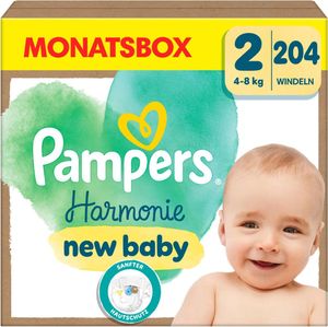 Pampers® Windeln Harmonie™ Größe Gr.2 (4-8 kg) für Neugeborene (0-3 Monate), 204 St.