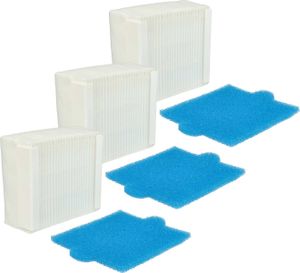 vhbw Filter-Set kompatibel mit Thomas Aqua+ Multi Clean X10 Parquet Staubsauger - 6x Filter (Spezial-Hygiene-Filter, Spezial-Hygiene-Vorfilter)