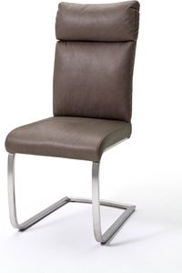 2er Set Schwingstuhl Rabea - Braun