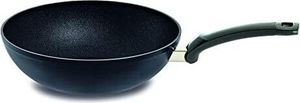 Fissler Adamant / Aluminium-Wok, Asia-Pfanne (Ø 28 cm) beschichtet, antihaftend, hoher Rand, kratzfest, alle Herdarten - Induktion