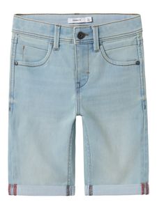 Spodenki jeansowe slim fit, krótkie spodnie jeansowe, spodnie z 5 kieszeniami |