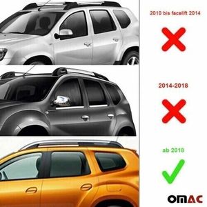 OMAC  Dachträger Grundträger Auto für Dacia Duster 2018-2023 Alu Schwarz ABE