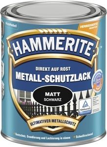 HAMMERITE Metallschutzlack matt schwarz 2,5 l