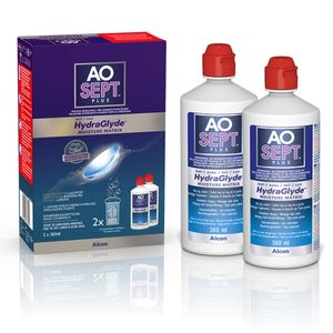 AOSEPT Plus HydraGlyde Vorratspack 2x 360ml Kontaktlinsenpflegemittel
