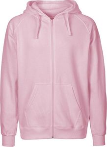 Neutral O63301 | Herren Zip Hoodie Kaputzenjacke / 100% Fairtrade-Baumwolle - Farbe: Light Pink - Größe: XXL