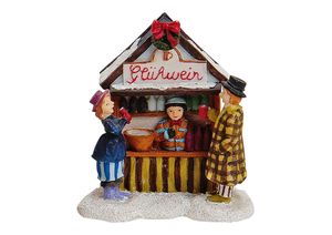 Wurm Figur Weihnachtsdorf - Weihnachtsmarkt Glühweinstand
