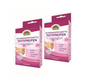 SUNLIFE Schwangerschaftsteststreifen mit sicherem Ergebnis 2er Pack