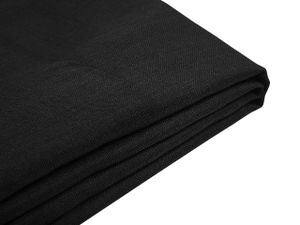 Bettrahmenbezug Schwarz 180 x 200 cm aus Polyester Pflegeleicht Modern