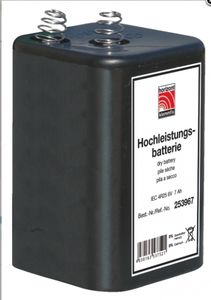 FORMAT Blockbatterie IEC4R25 6V/7Ah Quecksilberfrei (Inh. 24 Stück)