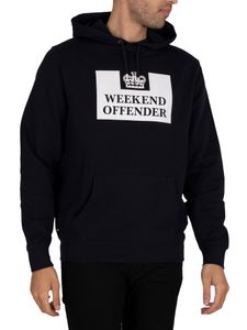Weekend Offender Herren Klassischer Pullover-Hoodie von HM Service, Blau L