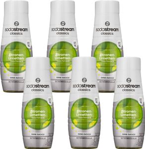 SodaStream syrop cytrynowo-cytrynowy bez cukru 440 ml, 6 sztuk SodaStream syrop cytrynowo-cytrynowy bez cukru 440 ml, 6 sztuk