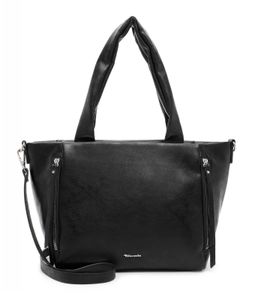 Tamaris Damen Shopper Handtasche dekorative Reißverschlussfächer Liselotte 32224, Farbe:Schwarz