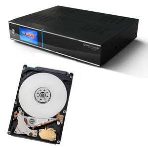GigaBlue UHD Quad 4K SAT TV Linux Receiver 2x DVB-S2 FBC Twin Tuner PiP CI SmartCard PVR Streaming SAT>IP Webif APP Ultra HD + 6.3cm (2.5") 1TB Festplatte HDD SATA3