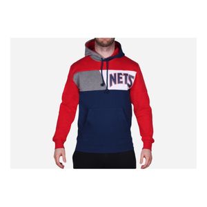 Mitchell & Ness BLOCK Fleece Hoody - New Jersey Nets - XL