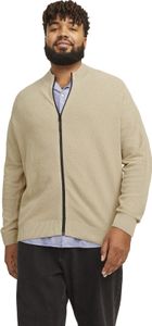 Beige Plus Size Jack & Jones Weste einfarbig Beige Plus Size Jack & Jones Weste einfarbig