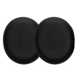 kwmobile 2x Ohrpolster kompatibel mit Jabra Evolve 2 65 / Evolve 65 SE Polster - Kopfhörer Polster aus Kunstleder für Over Ear Headphones