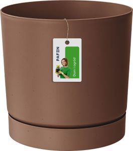 Prosperplast s.r.o. Kvetináč TUBO P 23,9 cm, hnedý