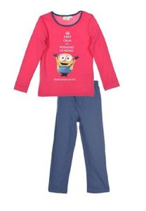 Minions Schlafanzug Langarm Pyjama-Set Kinder Mädchen Keep Calm, Größe Kids:98