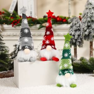3 Stück Weihnachten Deko Wichtel 23cm Schwedischen Weihnachtsmann Santa mit LED