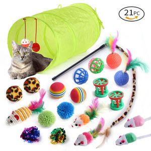 sada 21 hračiek pre mačky Tunel pre mačky