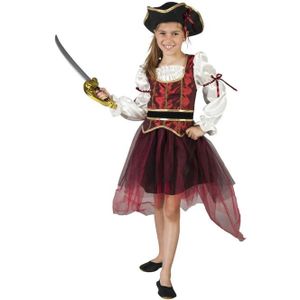 Kostüm - Piratenprinzessin - für Kinder - 2-teilig - verschiedene Größen 158/164