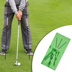 Golf Trainingsmatte Für Swing Detection Batting ，Golf Übungs-Hilfsspielmatte,Samt, Grün