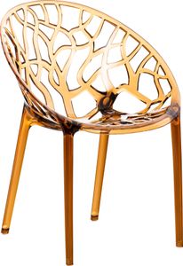 CLP Stapelstuhl Crystal wetterbeständiger Stapelstuhl mit einer Sitzhöhe von 45 cm, Farbe:bernstein CLP Stapelstuhl Crystal wetterbeständiger Stapelstuhl mit einer Sitzhöhe von 45 cm, Farbe:bernstein