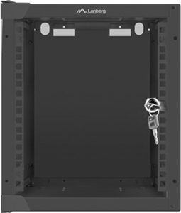 Lanberg Rack Wandschrank 10" 6U/280X310 Glastür schwarz