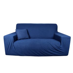 Pino Products Stretch Waterproof Sofa Cover Sofa Cover Anti-Rutsch Kratzfest - Marineblau 3 Sitze Vinyl