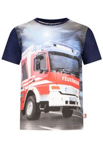 Salt and Pepper® Jungen T-Shirt Feuerwehr, Größe:104/110, Präzise Farbe:Marine