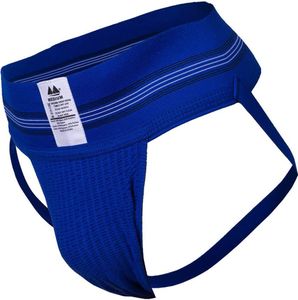 MM Sports - Pánske suspenzory - The Original No. 10 Swimmer/Jogger Jockstrap 3 inch Blue - modré - 1 x veľkosť L MM Sports - Pánske suspenzory - The Original No. 10 Swimmer/Jogger Jockstrap 3 inch Blue - modré - 1 x veľkosť L