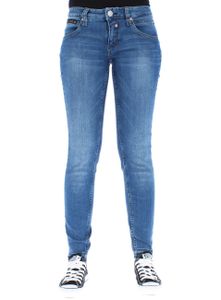 Herrlicher Damen Jeans  Touch Cropped  076 Blend, Farbe:blau, Herrlicher Jeans:W29