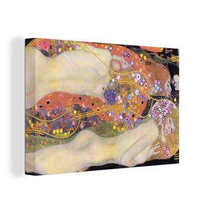 OneMillionCanvasses® Malba na plátně Nástěnná malba na plátně - Vodní hadi II - Gustav Klimt - 120x80cm