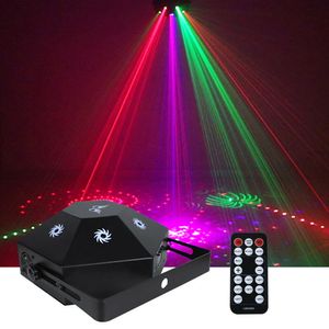 8 Lens Laser LED Licht RGB DMX DJ Projektor Disco Lichteffekt Bühnenbeleuchtung Remote Beam Party Beleuchtung für Weihnachten
