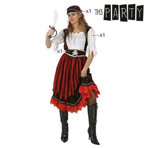 Karnevalskostüm Damen «Piratenbraut rot» Faschingskostüm Kostü Größe XXL