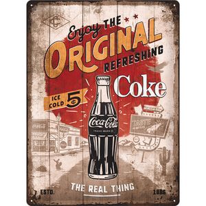 Nostalgic-Art - Blechschild 30 x 40 cm - Coca-Cola - Original Coke Highway 66