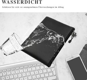 Dokumententasche 34x25cmSchutz für Wertsachen - sicherer Schutz für wichtige Unterlagen, robust, für Zuhause & Büro