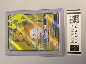 Pokemon Einzelkarte Raichu GX SM90 Deutsch inkl. KingsofCards Toploader