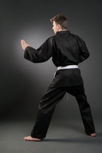 Karate Anzug Orkan schwarz 150