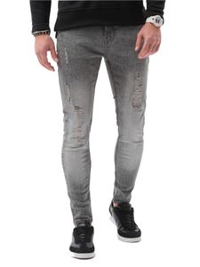 Ombre Clothing Pánské džíny Lothar šedá XL