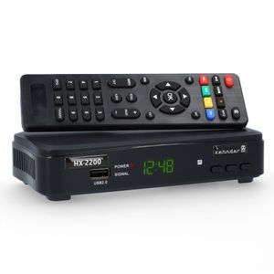 Zehnder HX-2200 Sat Receiver mit Aufnahmefunktion, AAC-LC, PVR, HDMI, SCART, USB, Coaxial - Sat Receiver HD Timeshift & Einkabel tauglich